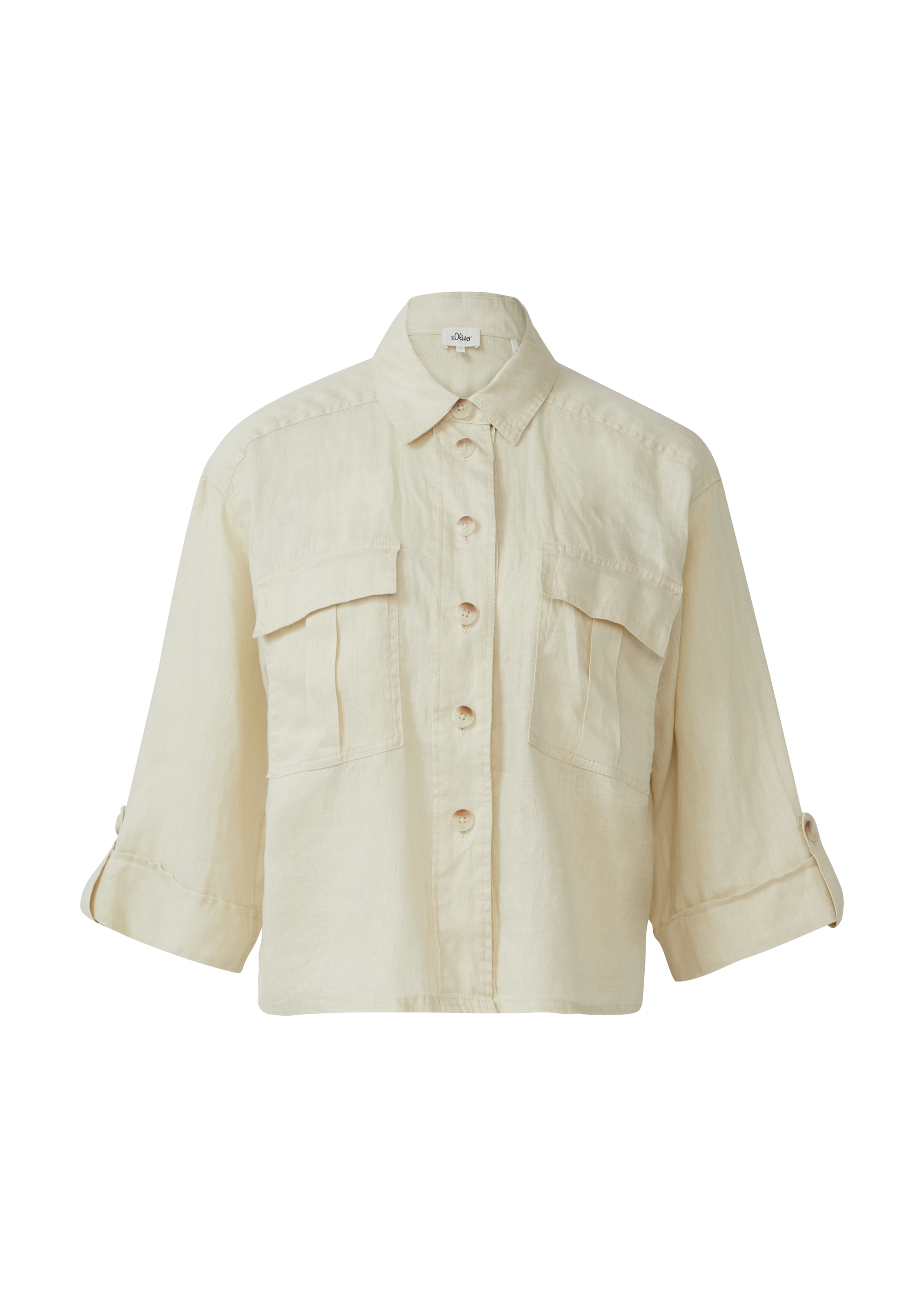 s.Oliver Bluse in Beige: Vorderseite