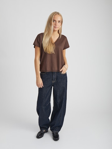 Haut 'Peyton' minus en marron