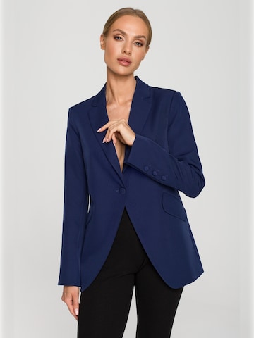 made of emotion - Blazer en azul: frente