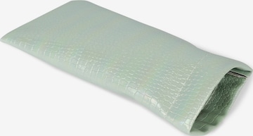 styleBREAKER Etui 'Brillenetui Kroko Perlmutt mit Putztuch' in Grün: Vorderseite