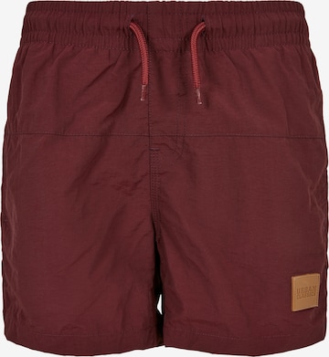 Urban ClassicsKupaće hlače - crvena boja: prednji dio