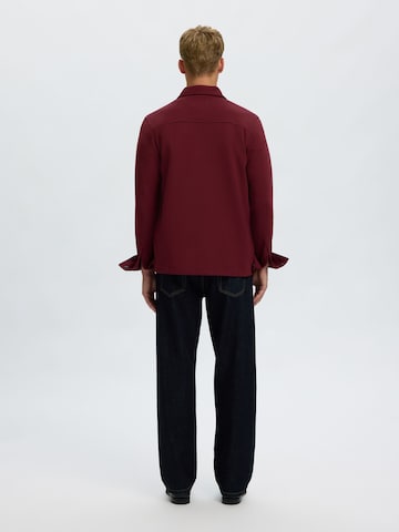 SELECTED - Ajuste regular Camisa en rojo