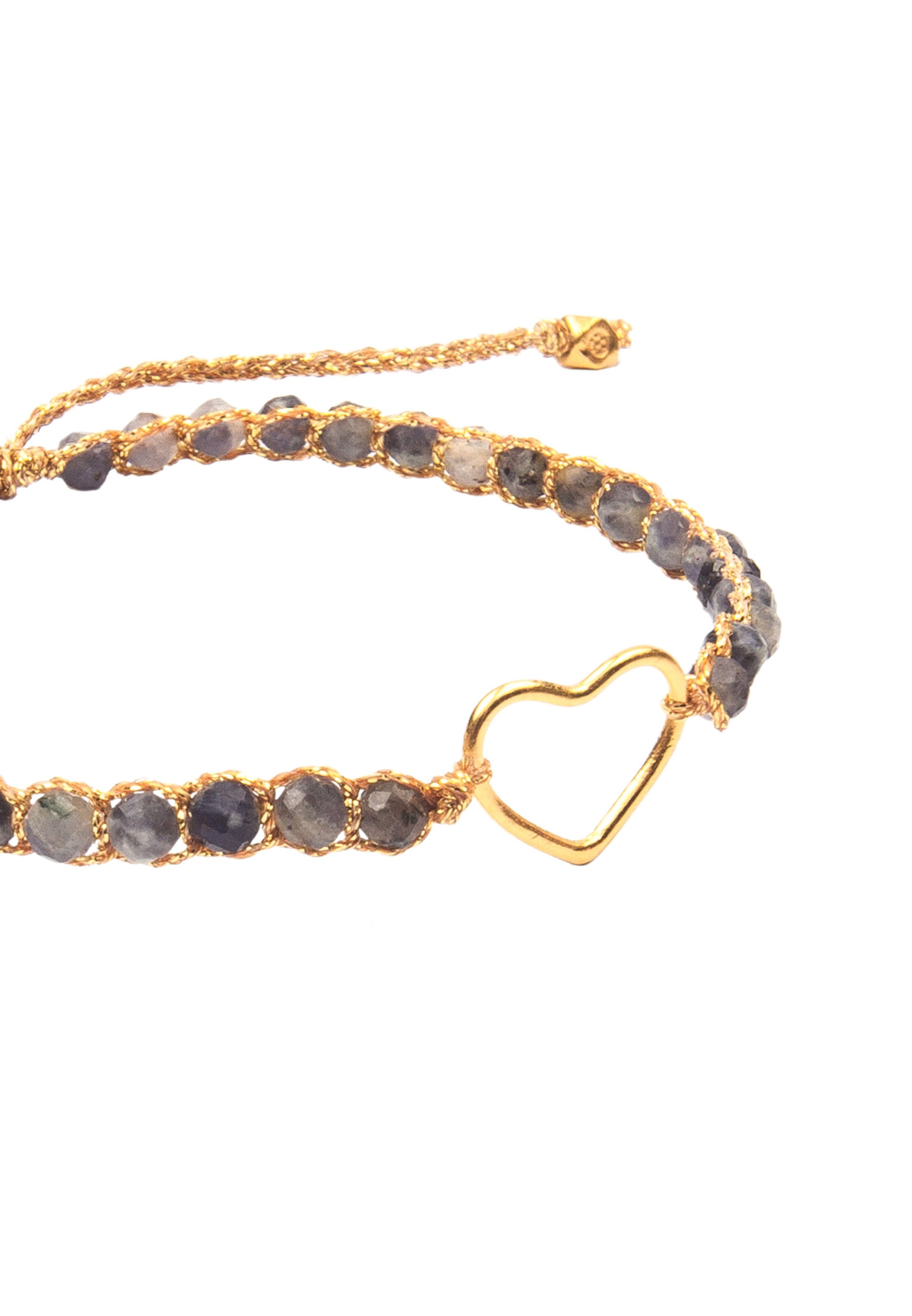 Samapura Jewelry Bracelet 'Herz' in Grey