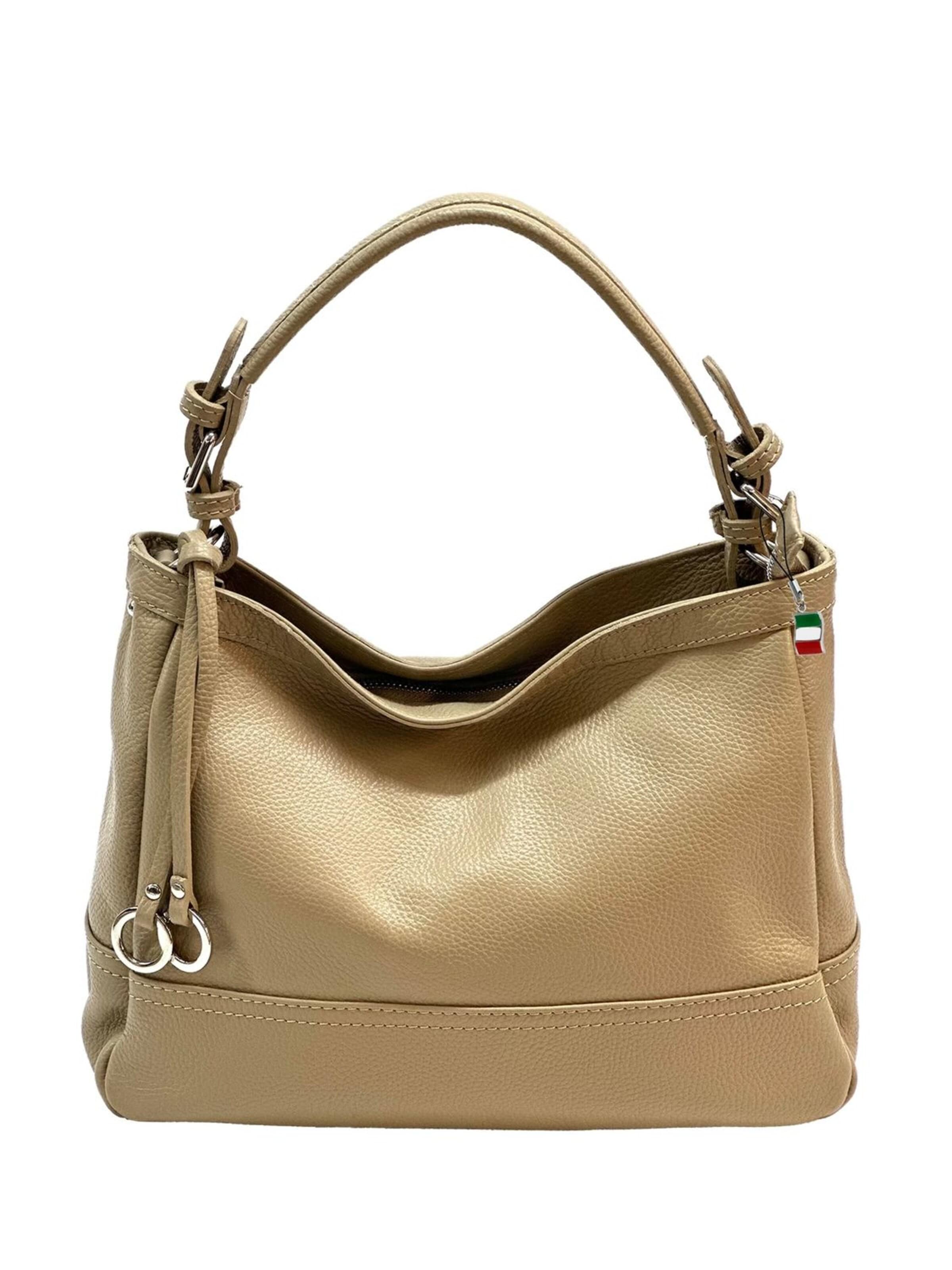 Sac bandoulière Florence en beige : devant