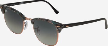 Lunettes de soleil 'Clubmaster' Ray-Ban en marron : devant