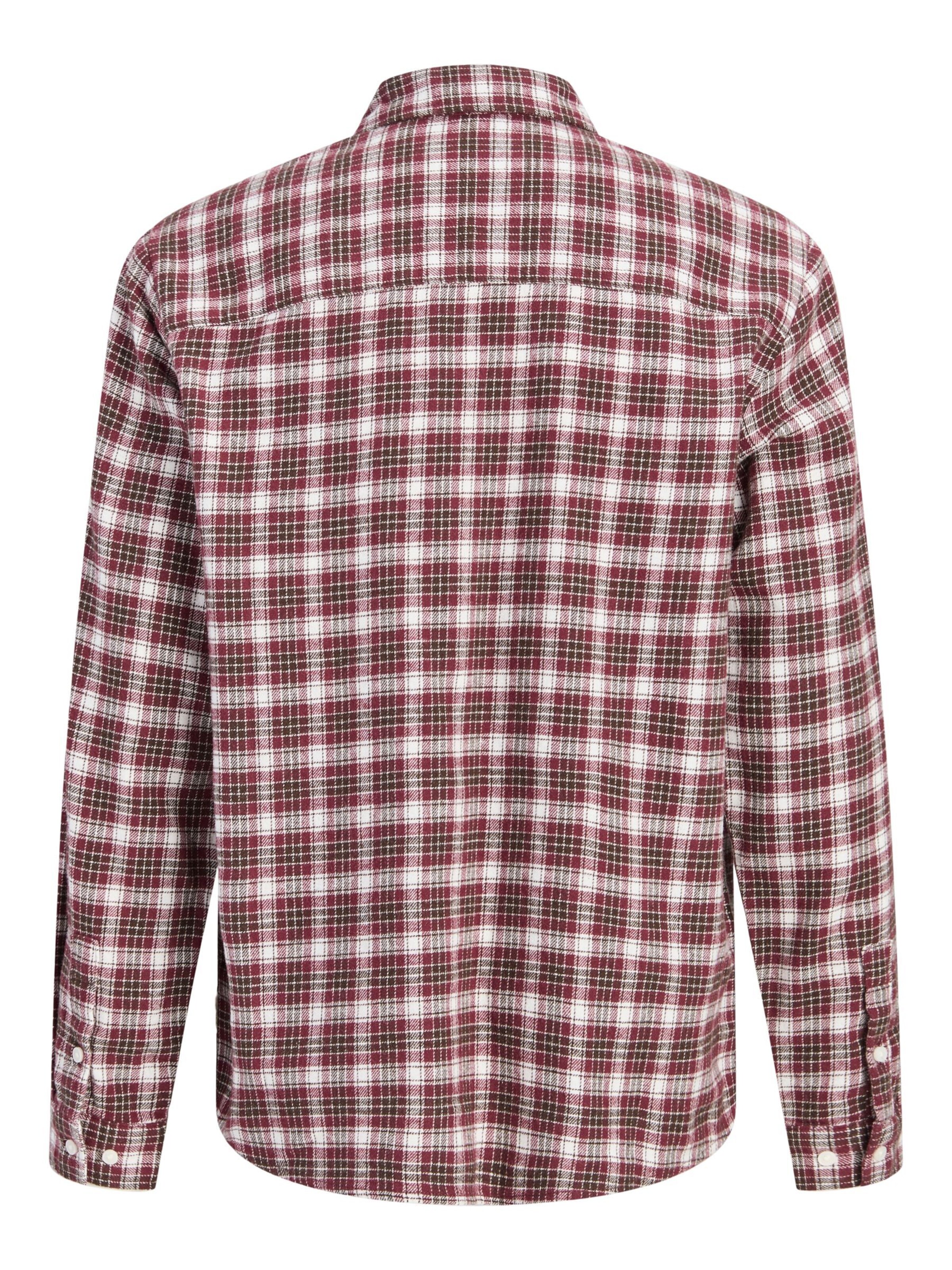 Jack & Jones Junior Regular fit Overhemd in Bruin