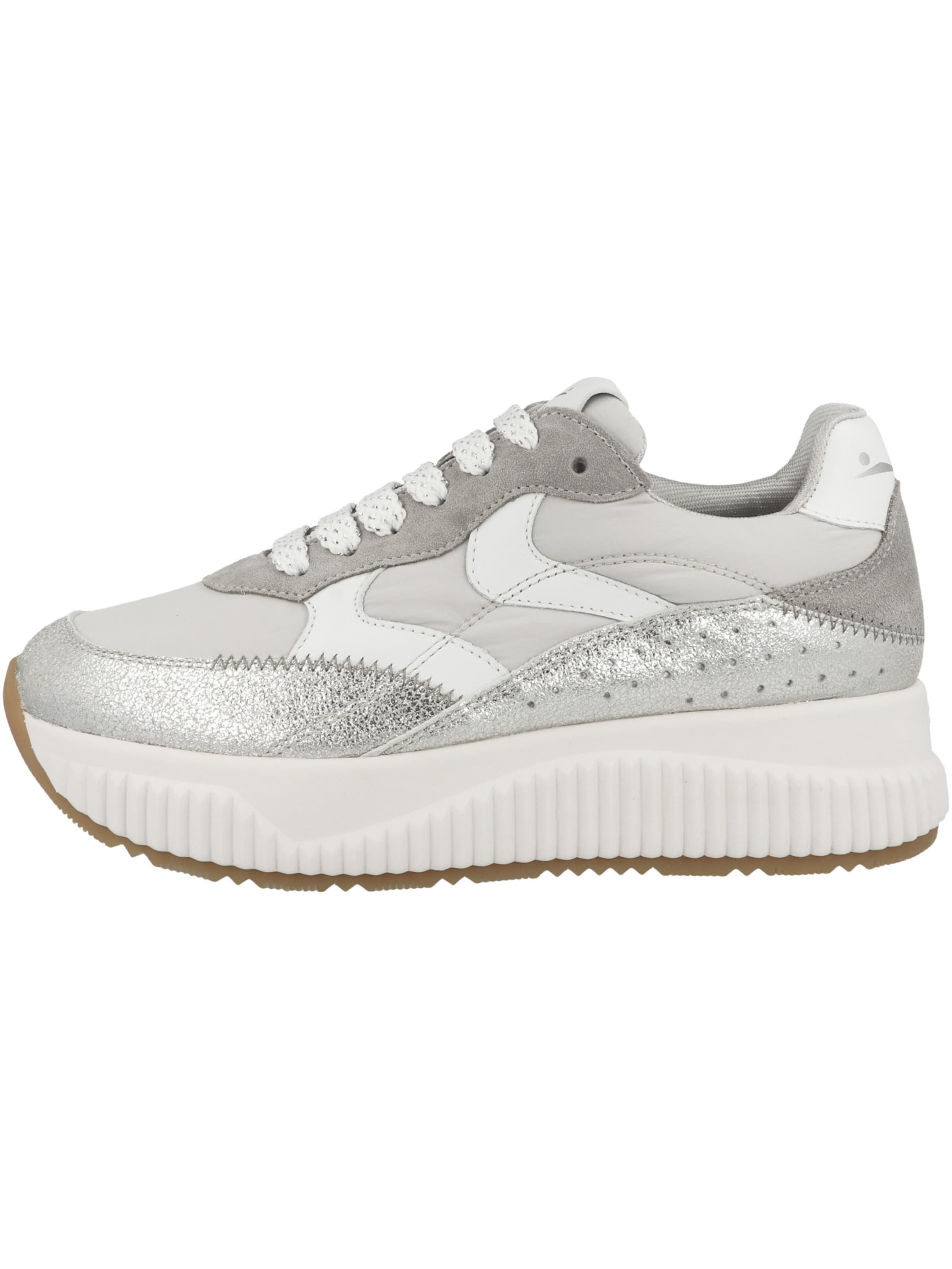 Baskets basses 'LANA FRESH' Voile blanche en argent