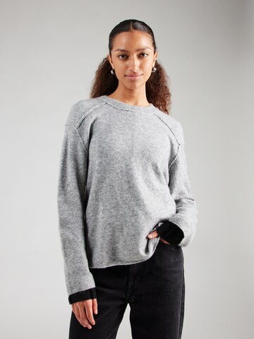 ABOUT YOU Sweater 'Birka' in Grey: front