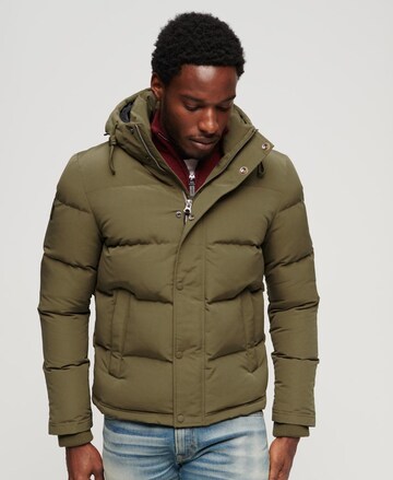 Superdry Winterjas 'Everest' in Groen: voorkant