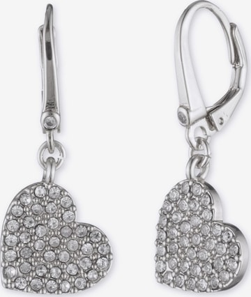 Boucles d'oreilles DKNY en argent : devant