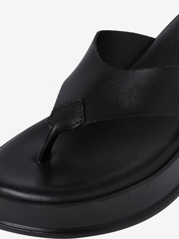 TAMARIS T-Bar Sandals in Black