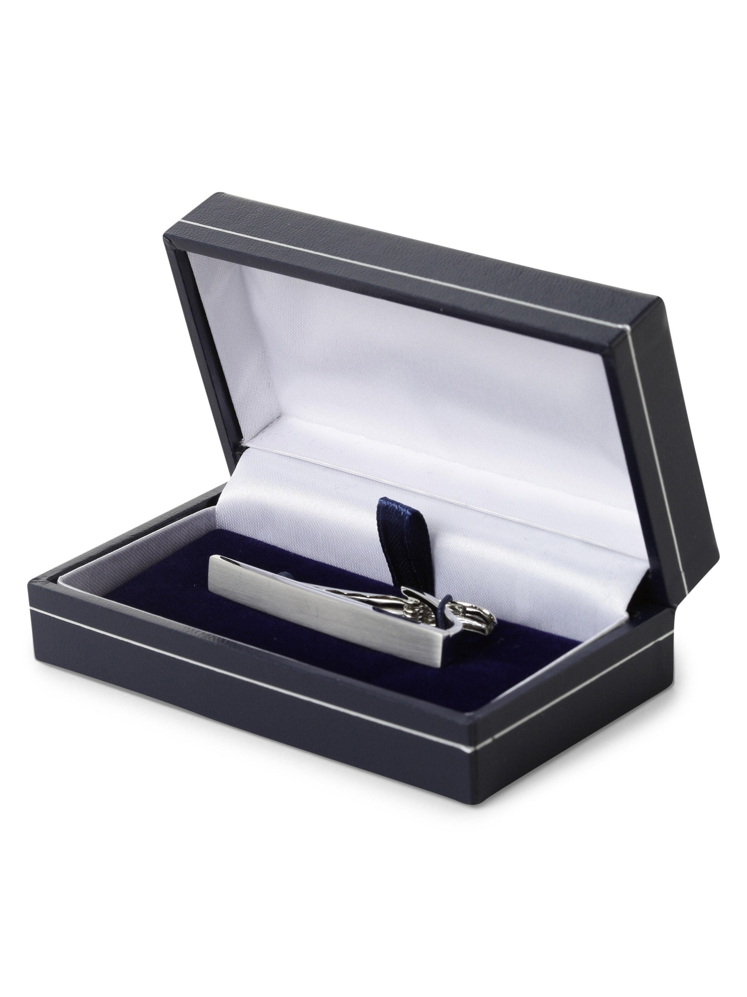 Andrew James Krawatte in Silber: Vorderseite