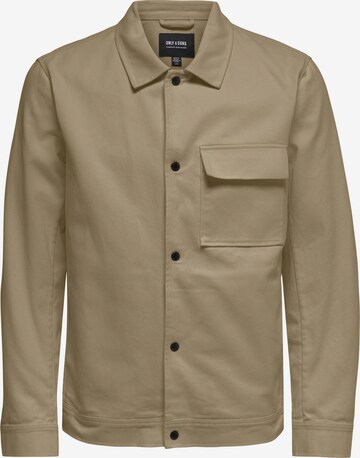 Only & Sons Tussenjas 'Hydra' in Beige: voorkant