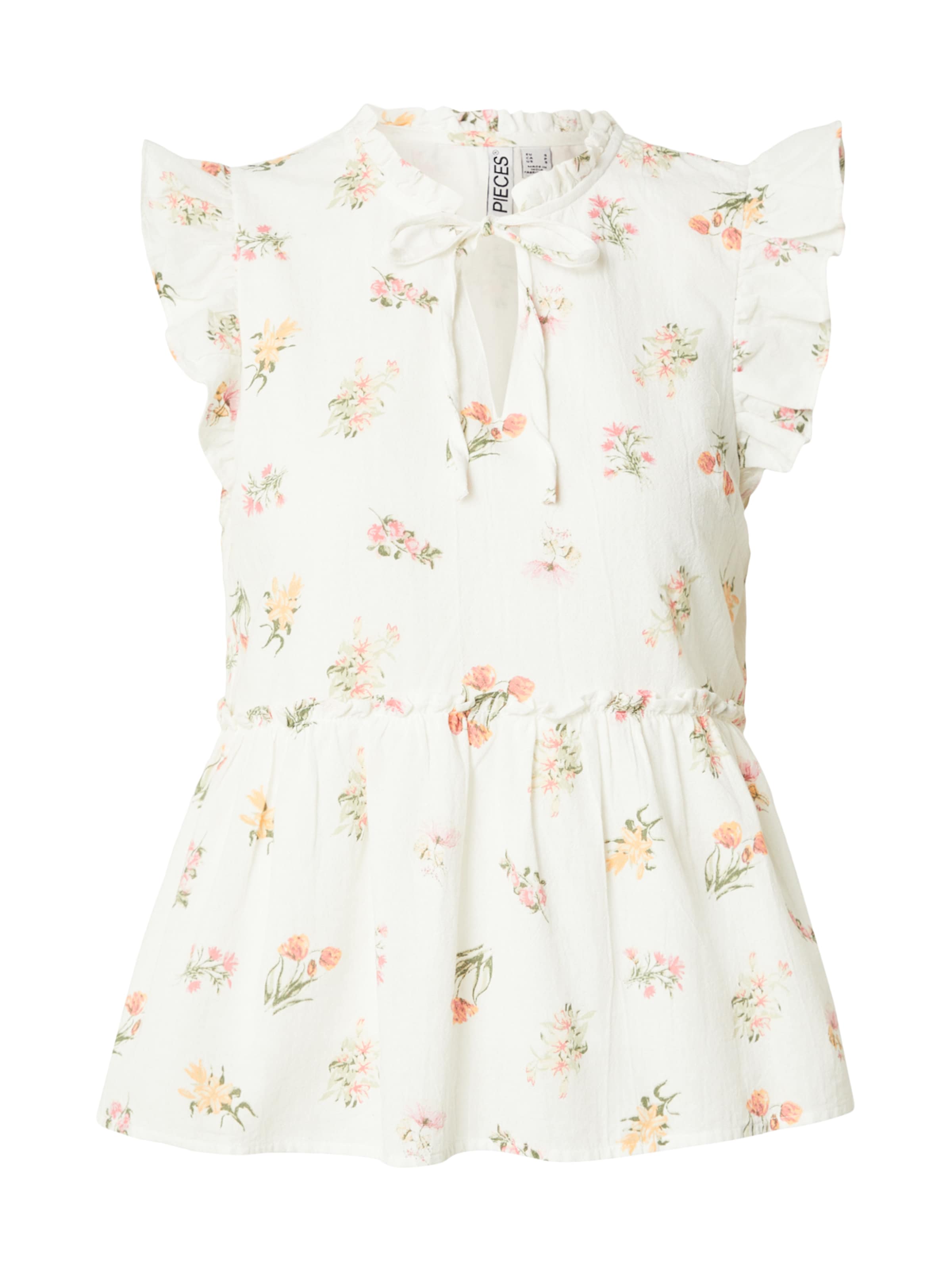 Camicia da donna 'PCEMMA' di PIECES in bianco: frontale