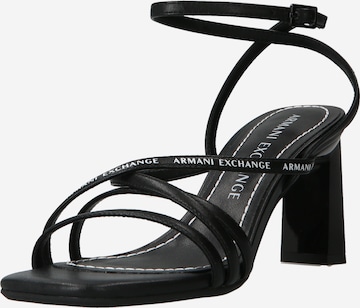 ARMANI EXCHANGE Remsandal i svart: framsida