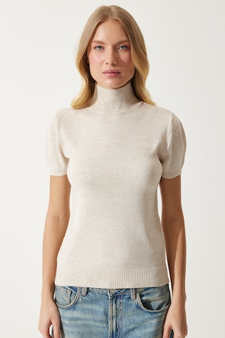 Happiness İstanbul Trui in Beige: voorkant