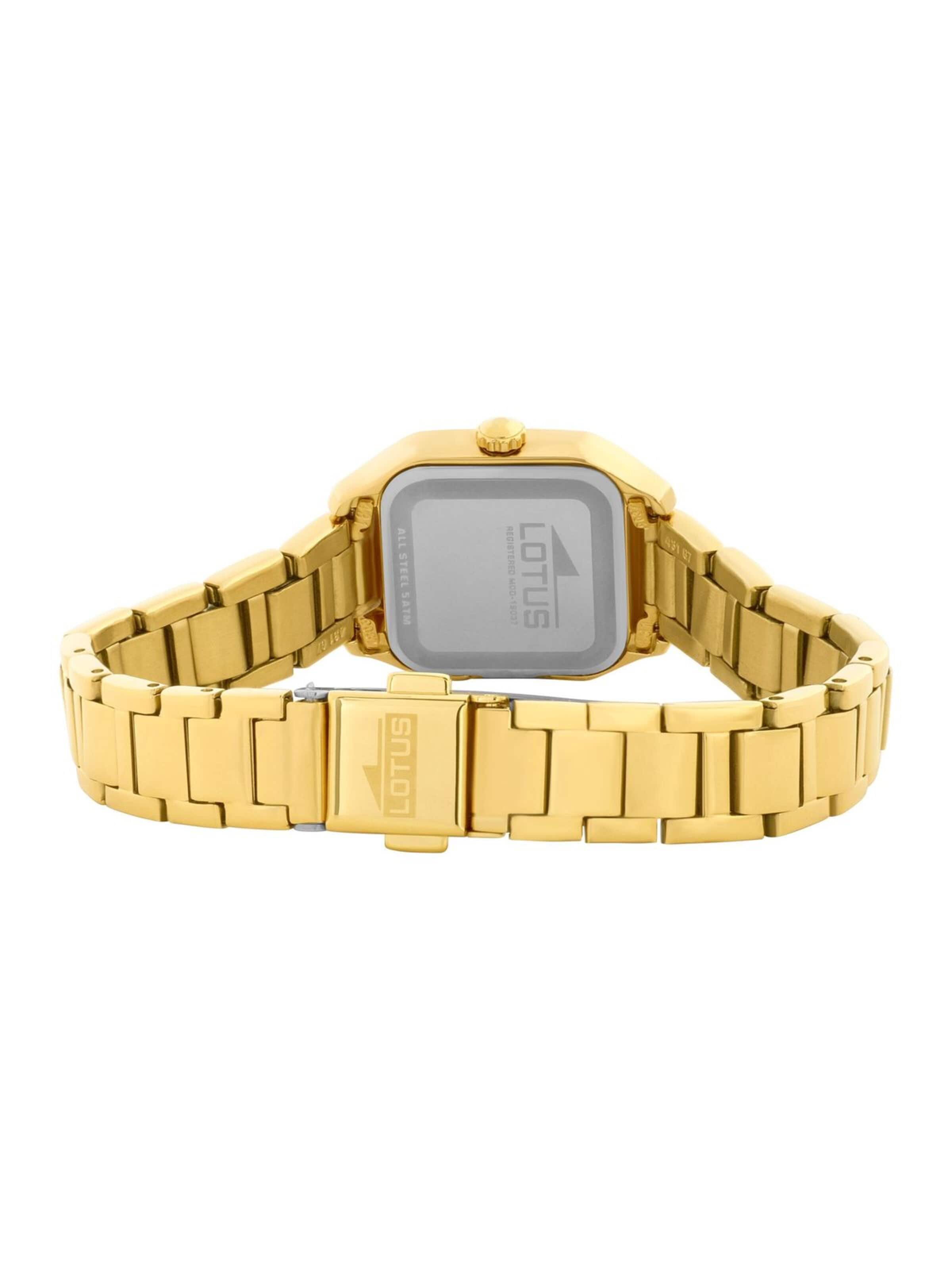 Lotus Analog Watch in Gold
