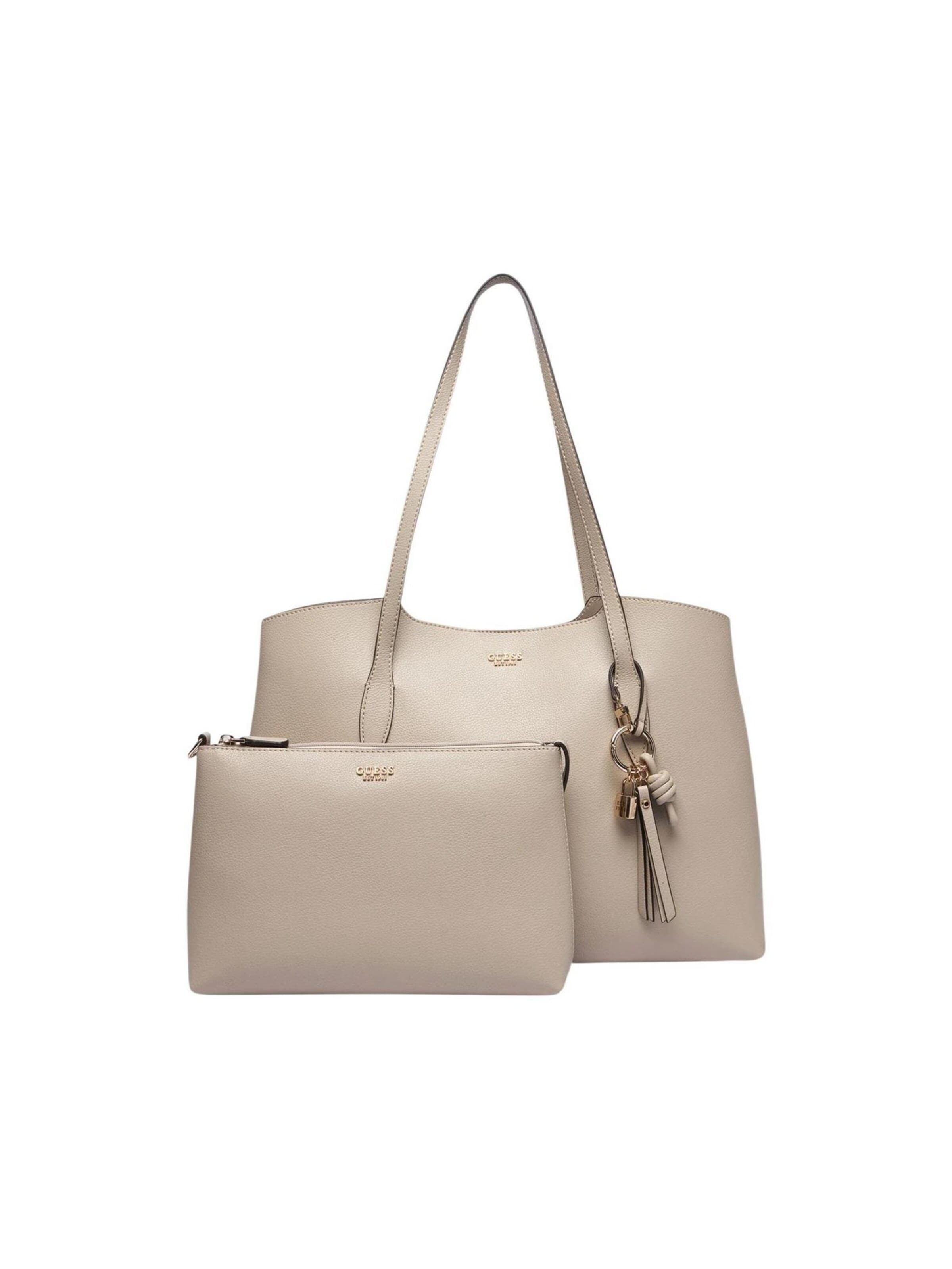 Borsa a spalla 'Melody' di GUESS in beige: frontale