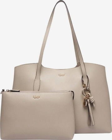 Borsa a spalla 'Melody' di GUESS in beige: frontale