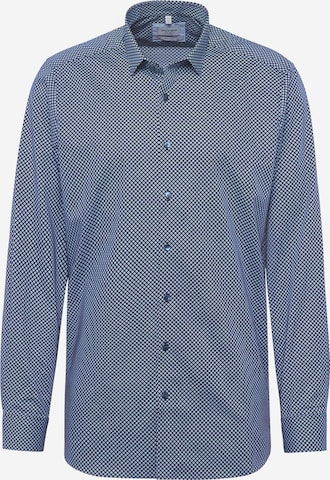 OLYMP Slim fit Button Up Shirt 'Level 5' in Blue: front