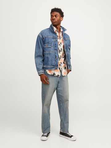 JACK & JONES - Ajuste regular Camisa 'JORJoshua Aruba' en beige