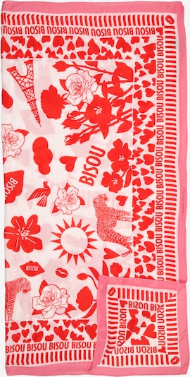 CODELLO Tuch in hellpink / rot / offwhite, Produktansicht