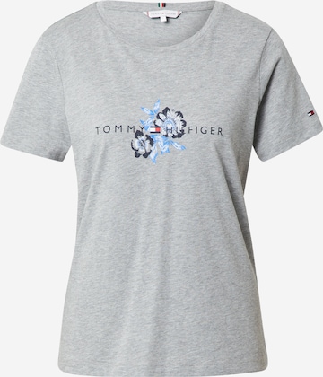 TOMMY HILFIGER Тениска в сиво: отпред