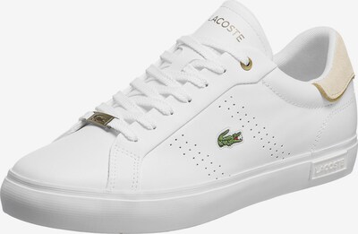 Sneaker low LACOSTE pe alb kitt / verde deschis / roși aprins / alb, Vizualizare produs