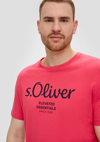 s.Oliver Red Label Big & Tall T-Shirt in Rot