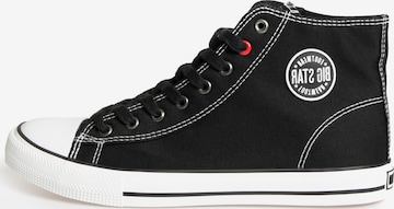 BIG STAR Sneakers hoog 'JJ174603 ' in Zwart: voorkant