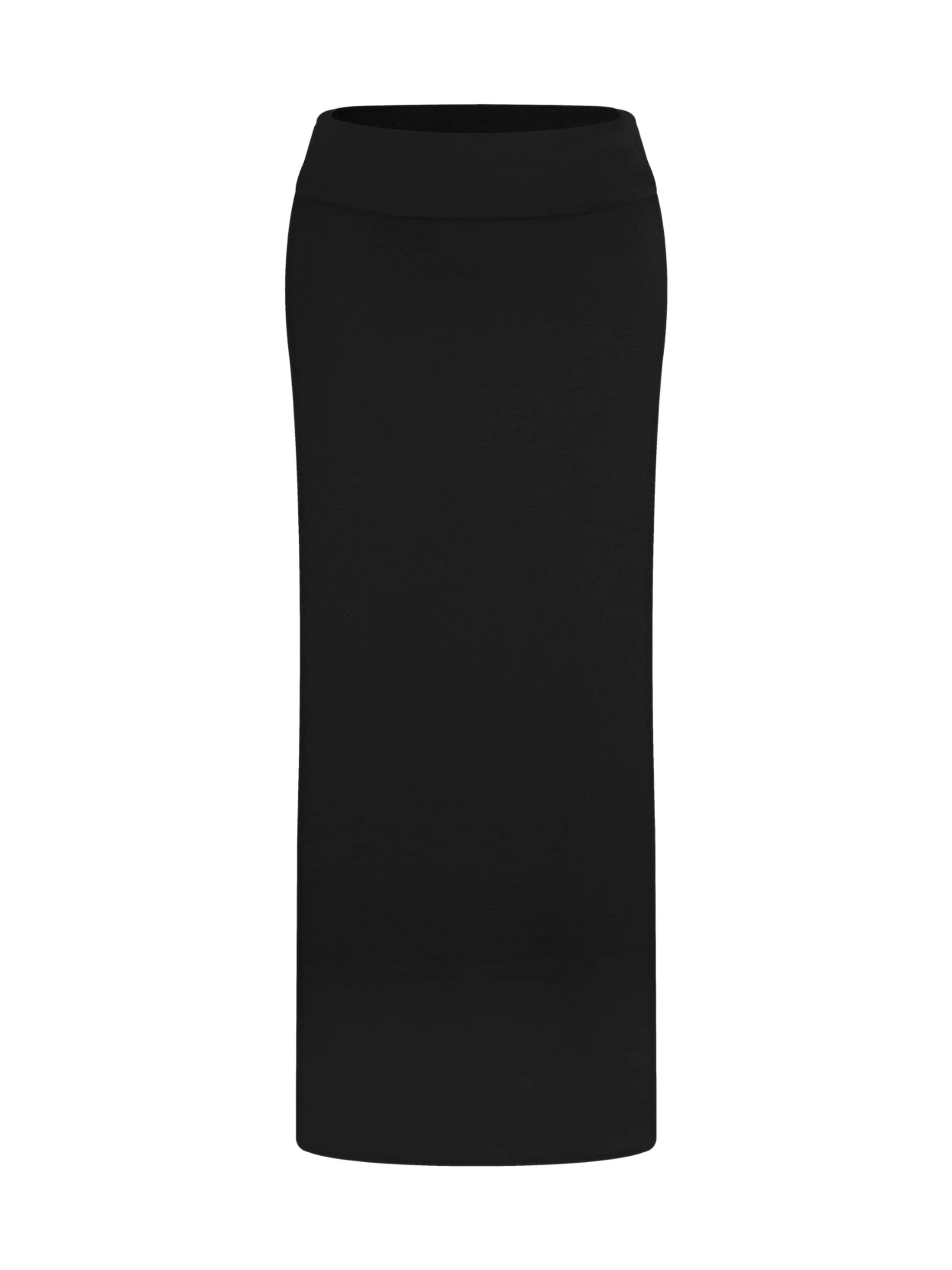Leela COTTON Skirt in Black: front