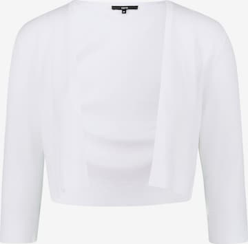 zero Gebreid vest in Wit: voorkant