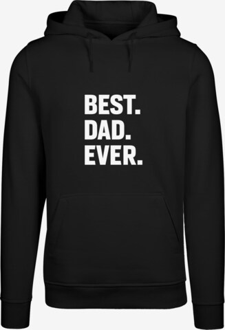 Sweat-shirt 'Fathers Day - Best Dad Ever' Merchcode en noir : devant