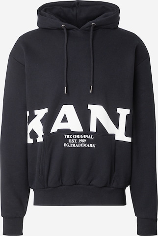 Karl KaniSweater majica - crna boja: prednji dio