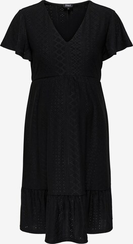 Only Maternity - Vestido 'SANDRA' en negro: frente