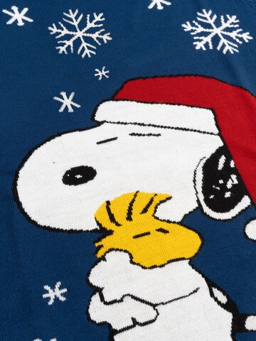 Snoopy & Die Peanuts Strickkleid 'Warm Kisses' in Blau