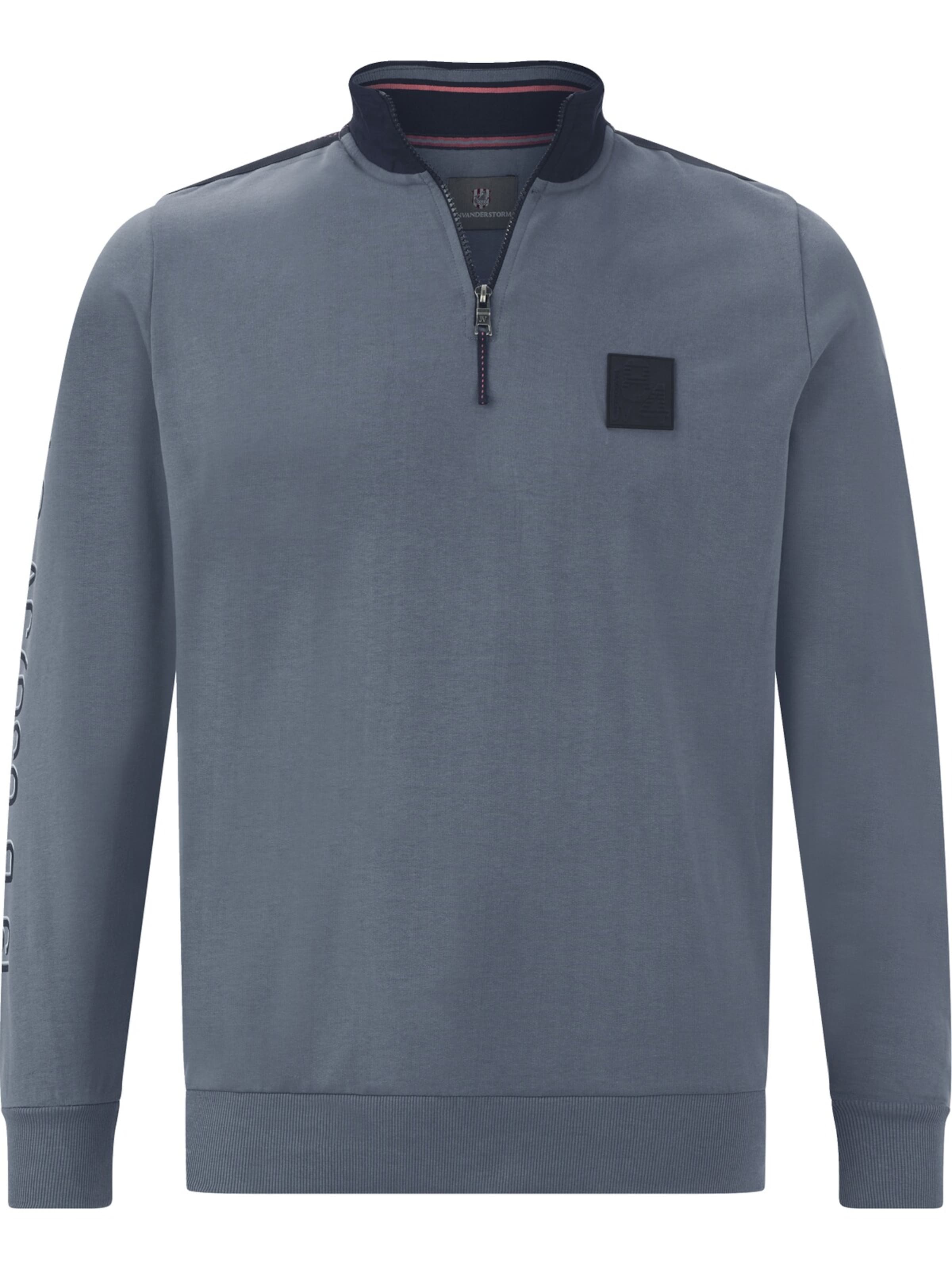 Jan Vanderstorm Sweatshirt 'Jordebenk' in Blau: Vorderseite