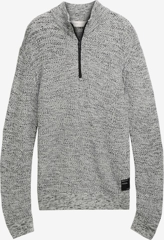 TOM TAILOR DENIM Sweater in White: front