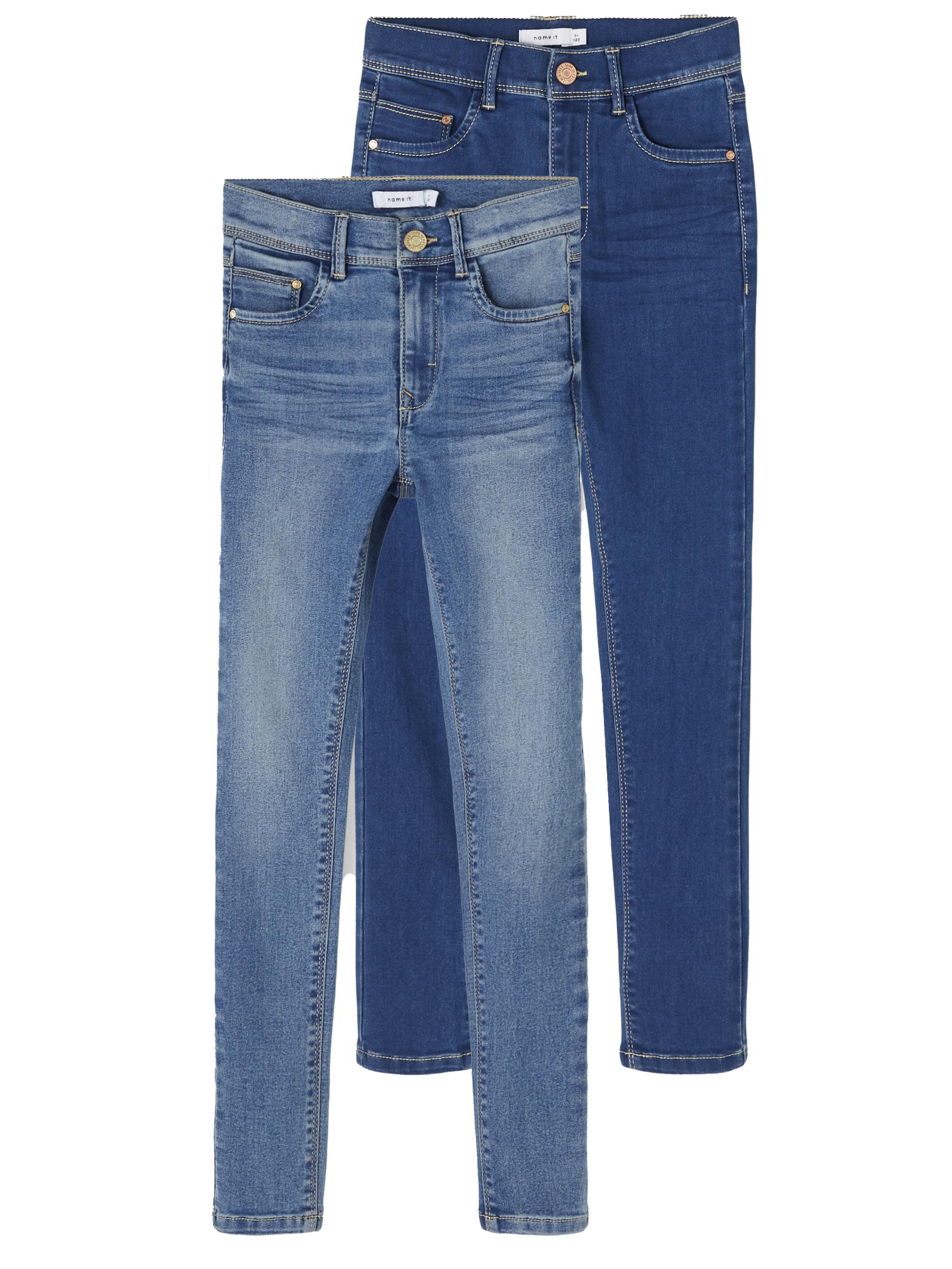 KKrnH Bambini NAME IT Jeans Polly in Blu Scuro 