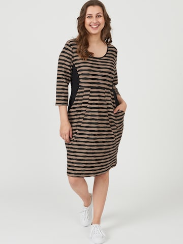 Pont Neuf Dress 'Bianco' in Beige: front