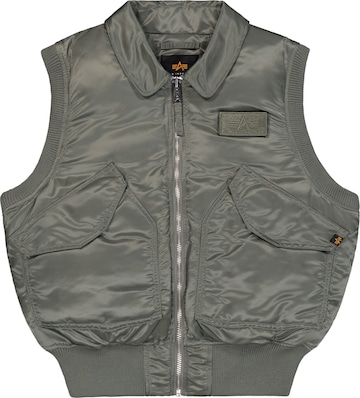 ALPHA INDUSTRIES Weste 'CWU-45/P' in Grün: Vorderseite