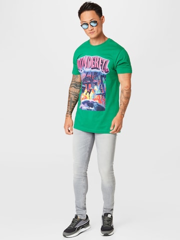 T-Shirt 'Wonderful' Mister Tee en vert