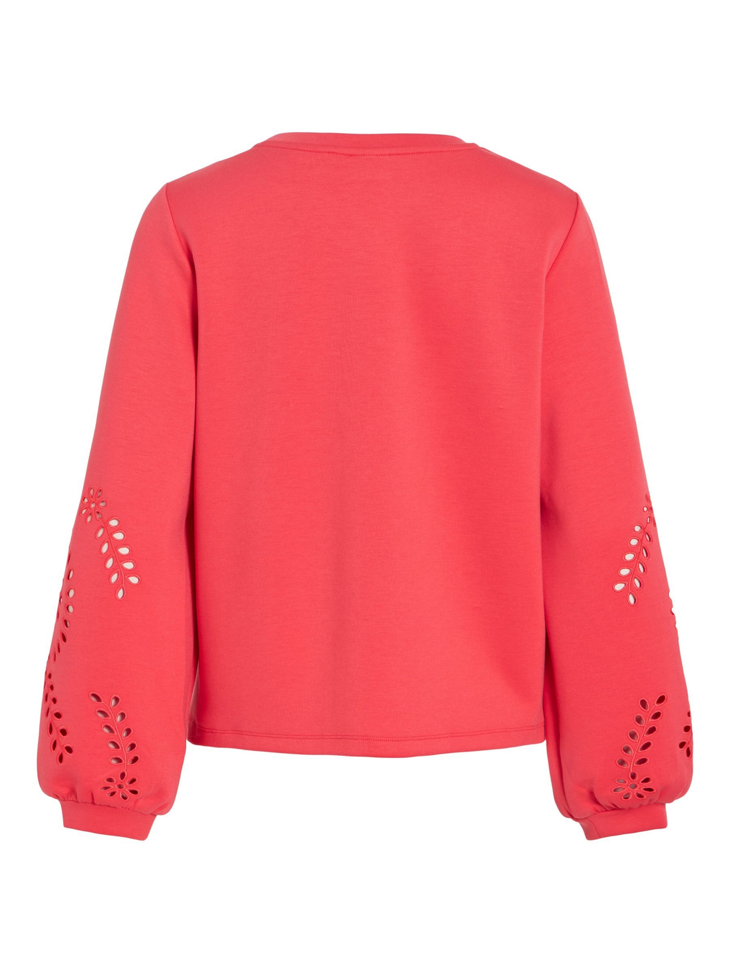 VILA Sweatshirt 'VISandy' in Rot