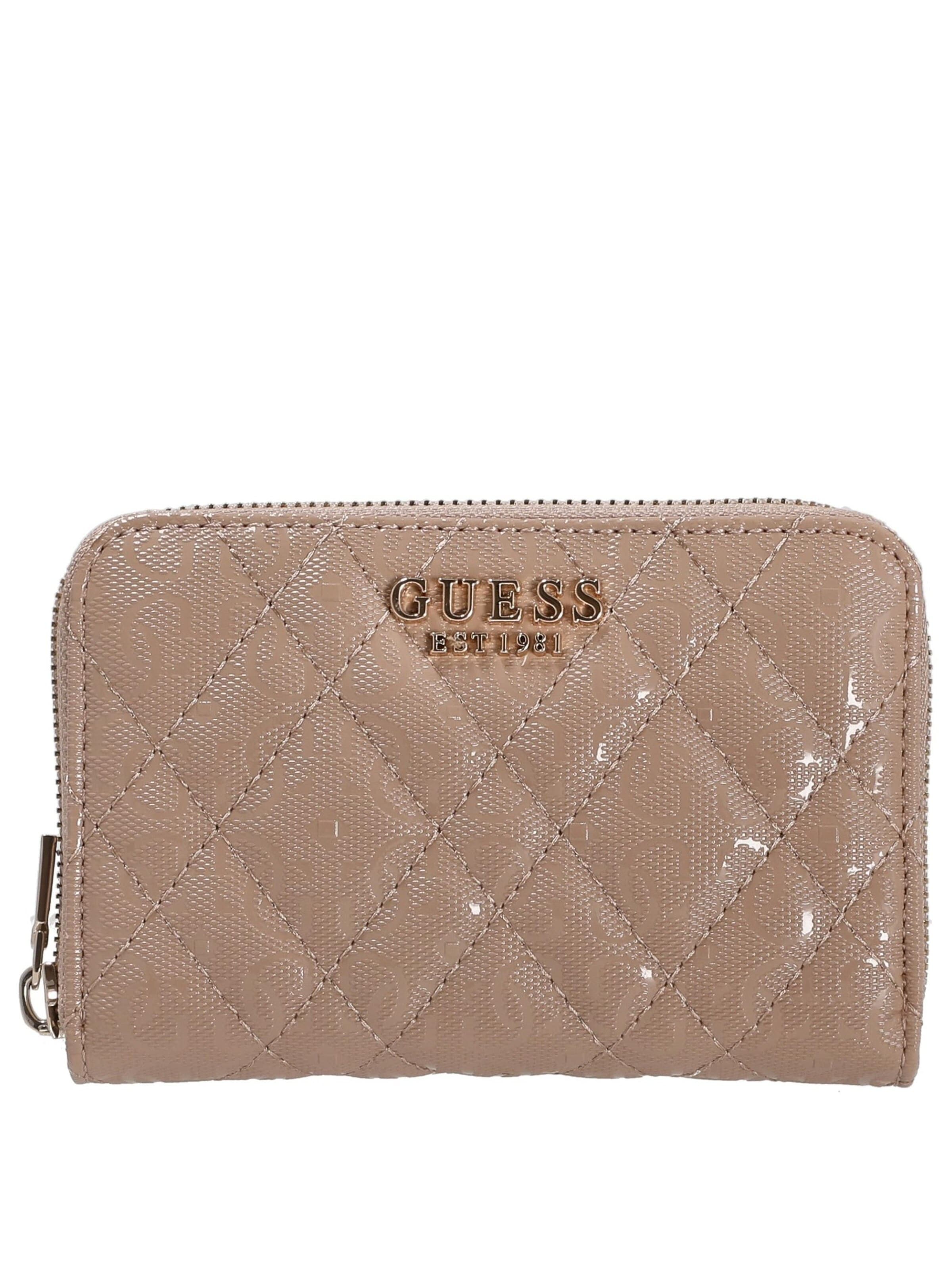 GUESS Originals Wallet 'Isemay' in Brown: front