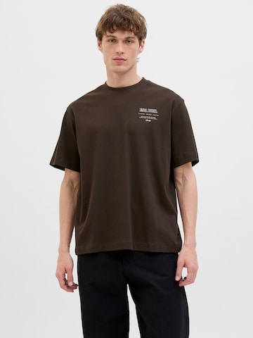 JACK & JONES Shirt 'JJEURBAN EDGE STUDIO' in Brown
