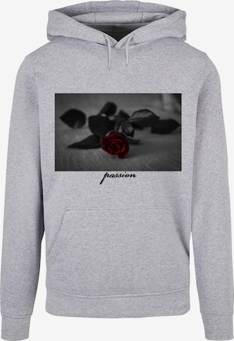 Mister Tee Sweatshirt 'Passion Rose' in Grey: front