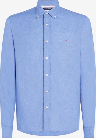 TOMMY HILFIGER Button Up Shirt in Blue: front