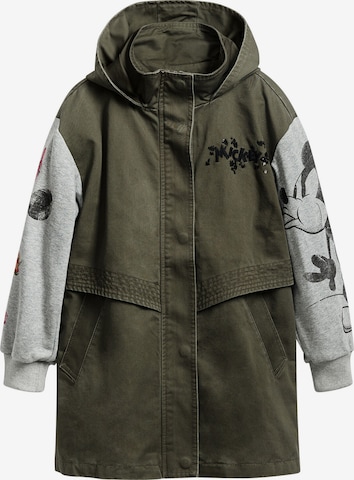 žalia Desigual Demisezoninė striukė: priekis