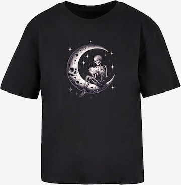 T-shirt 'Gothic Valentinstag Skelett Mond' F4NT4STIC en noir : devant