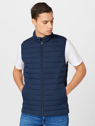 JACK & JONES Vest in Blue: front